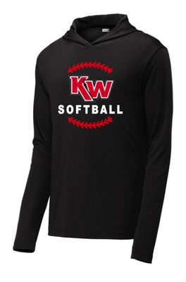 KW Softball #1 Performance Hooded Tee