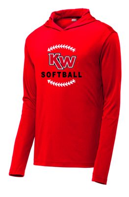 KW Softball #1 Performance Hooded Tee