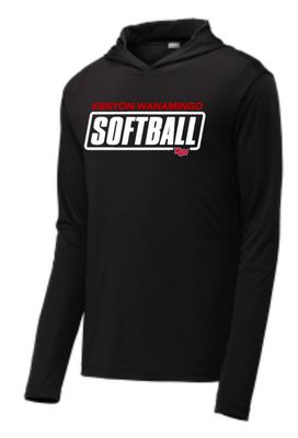 KW Softball #3 Performance Hooded Tee