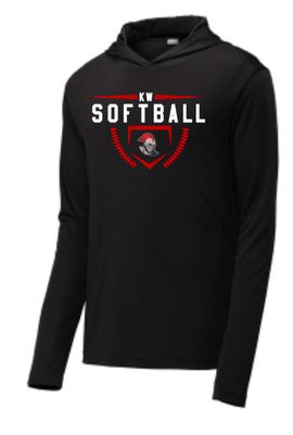 KW Softball #4 Performance Hooded Tee