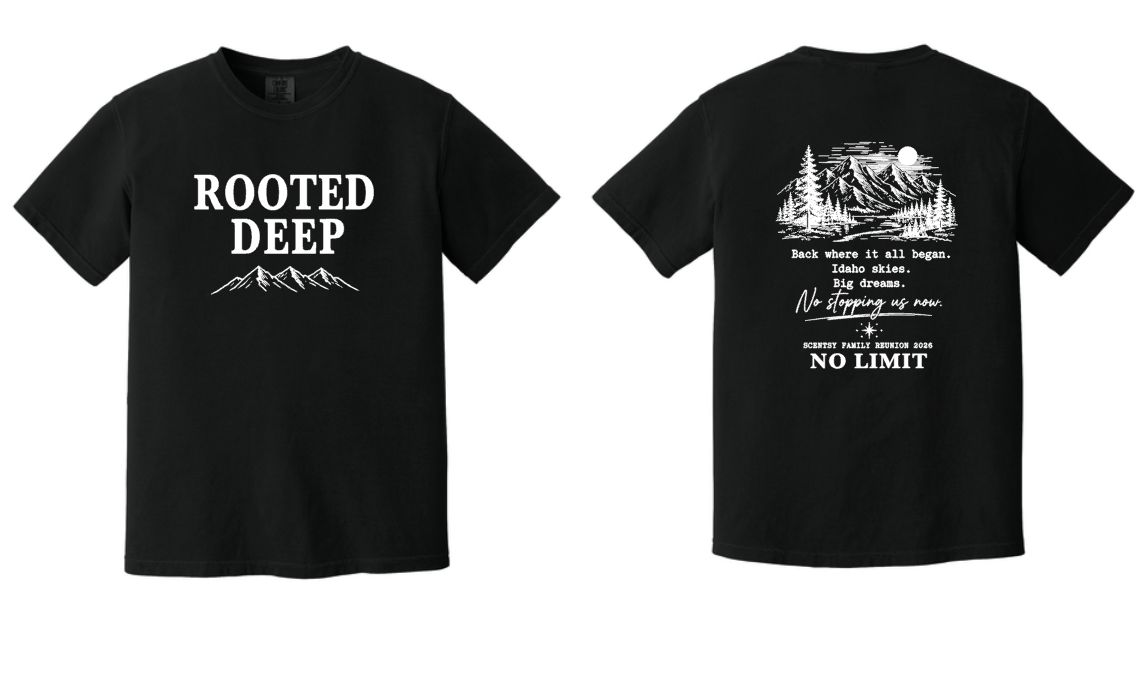 Rooted Deep Black Soft Tee