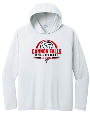 Cannon Falls Volleyball Performance Hooded Tee