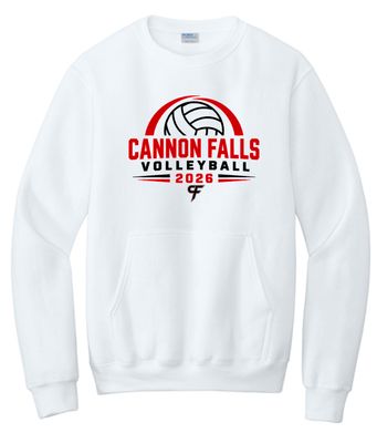 Cannon Falls Volleyball Crewneck With Pocket