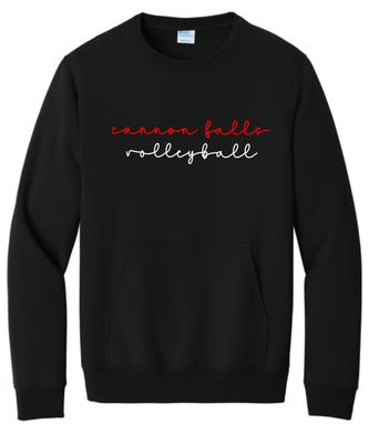 Cannon Falls Volleyball Crewneck With Pocket
