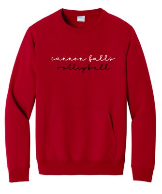 Cannon Falls Volleyball Crewneck With Pocket