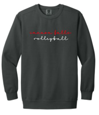 Cannon Falls Volleyball Simple Comfort Colors Crewneck