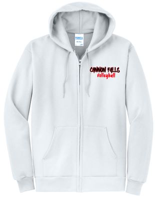 Cannon Falls Volleyball Full Zip Hooded Sweatshirt