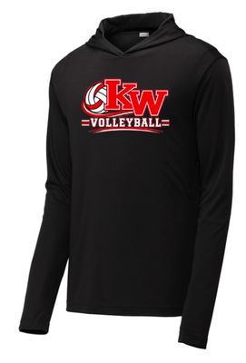KW Volleyball #2 Performance Hooded Tee