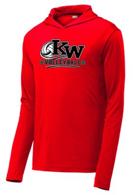 KW Volleyball #2 Performance Hooded Tee