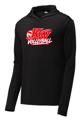 KW Volleyball #1 Performance Hooded Tee