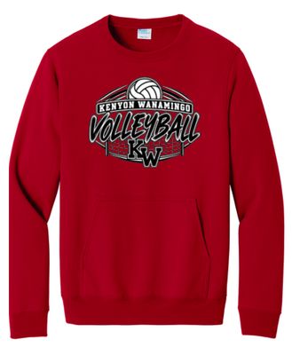 Kenyon Wanamingo Volleyball Crewneck With Pocket