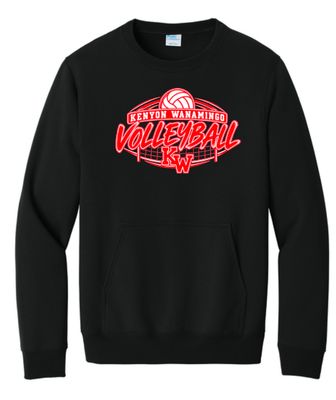 Kenyon Wanamingo Volleyball Crewneck With Pocket