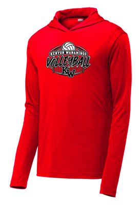 Kenyon Wanamingo Volleyball Performance Hooded Tee