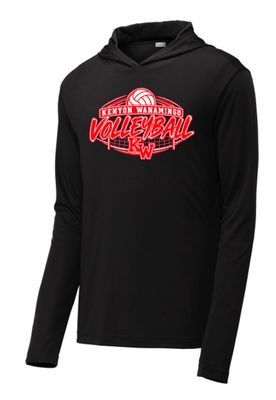 Kenyon Wanamingo Volleyball Performance Hooded Tee