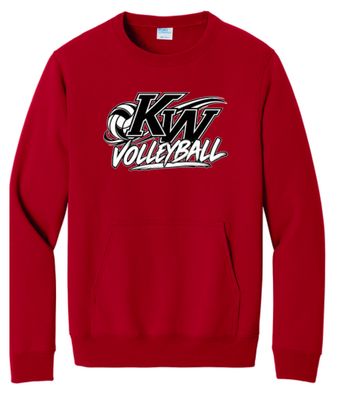 KW Volleyball #1 Crewneck With Pocket