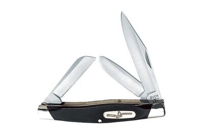 Buck Stockman 3.875&quot; Slip Joint / Black Polymer / Satin 420