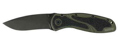 Kershaw Blur 3.375" Assisted Opening Knife Olive, Black