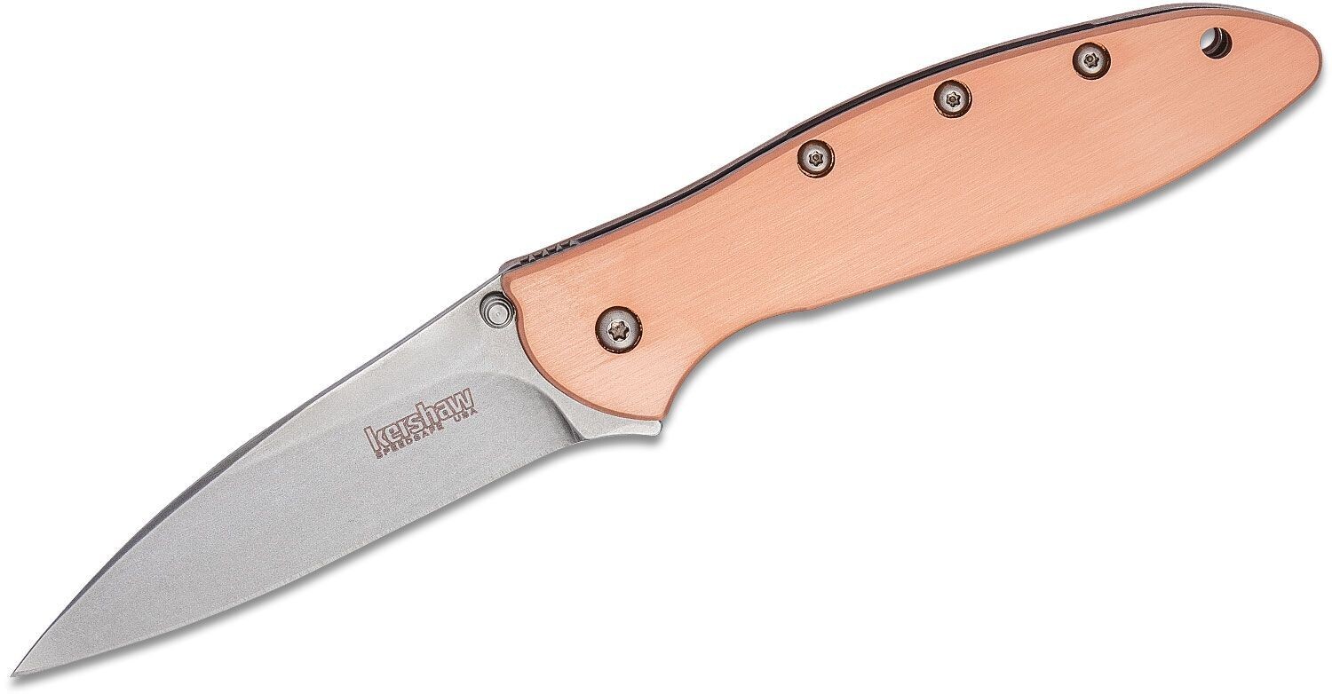 Kershaw Leek 3&quot; Assisted Opening Blade / Copper / Stonewash CM-154