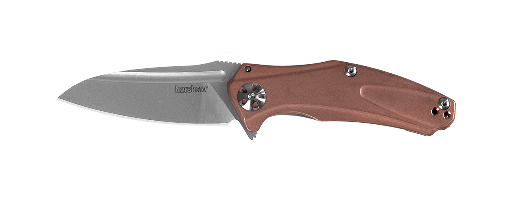 Kershaw Mini Natrix 2.75&quot; Frame Lock Folding Blade / Copper / Stonewash D2
