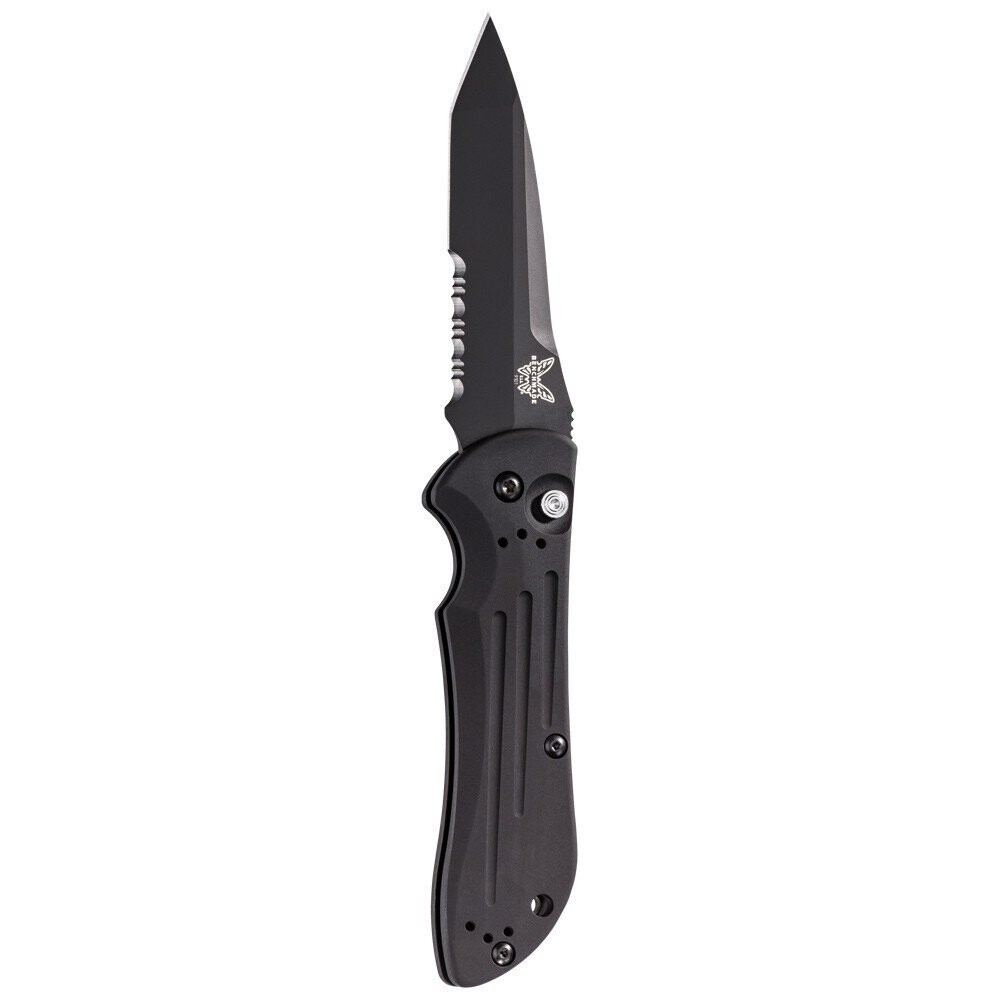 Benchmade Auto Stryker 3.6" Automatic Knife / Black Serrated / Black
