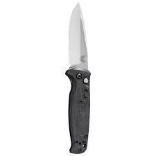 Benchmade CLA 3.4&quot; Drop Point Automatic Knife / Stonewash / Black G10