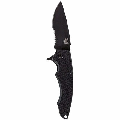 Benchmade Precinct 3.3" Flipper Liner Lock Knife / Satin / Black G10 (Discontinued)