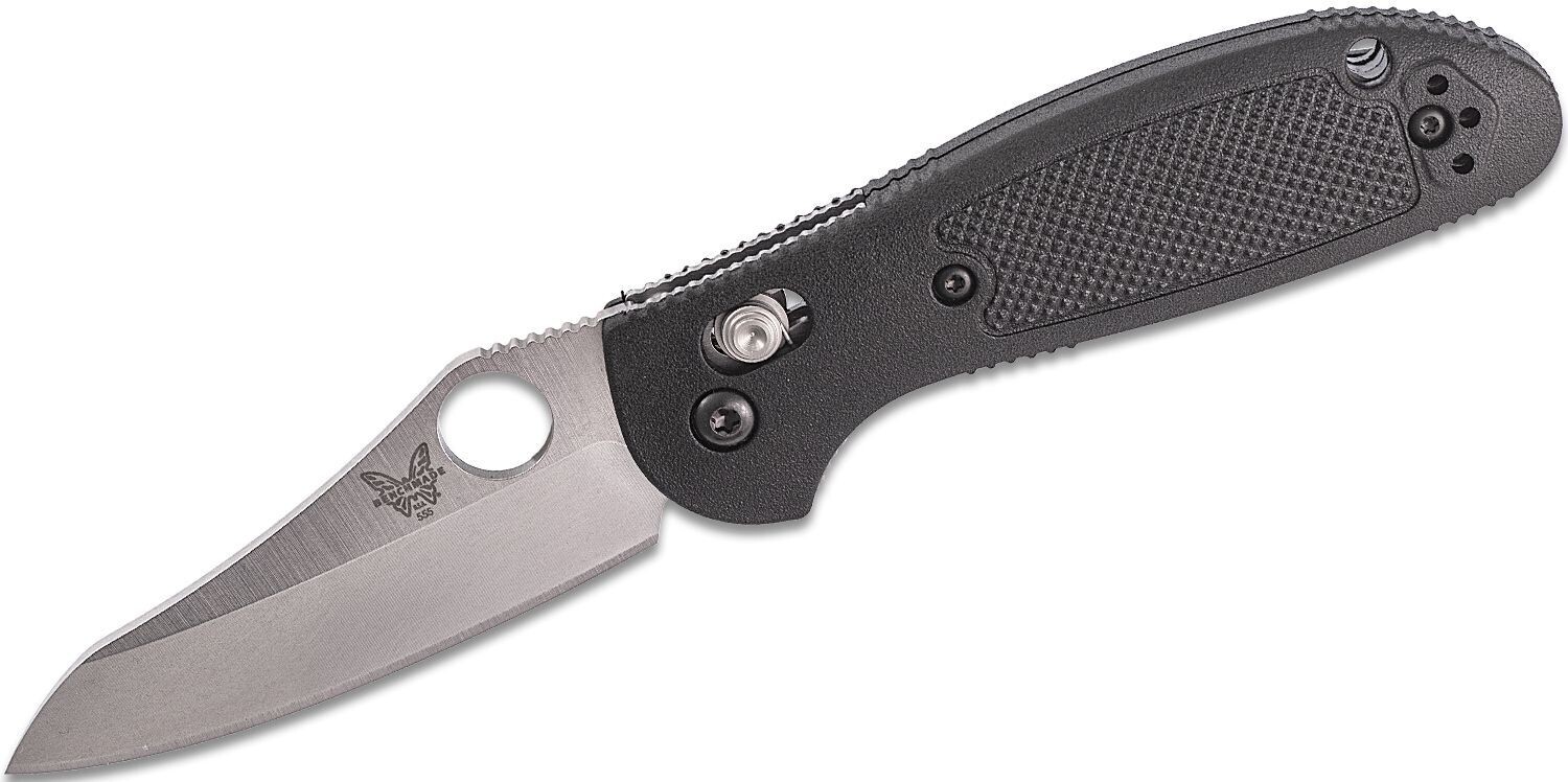 Benchmade Mini Griptilian 2.91" AXIS Lock Knife / Satin / Black / S30V / HG