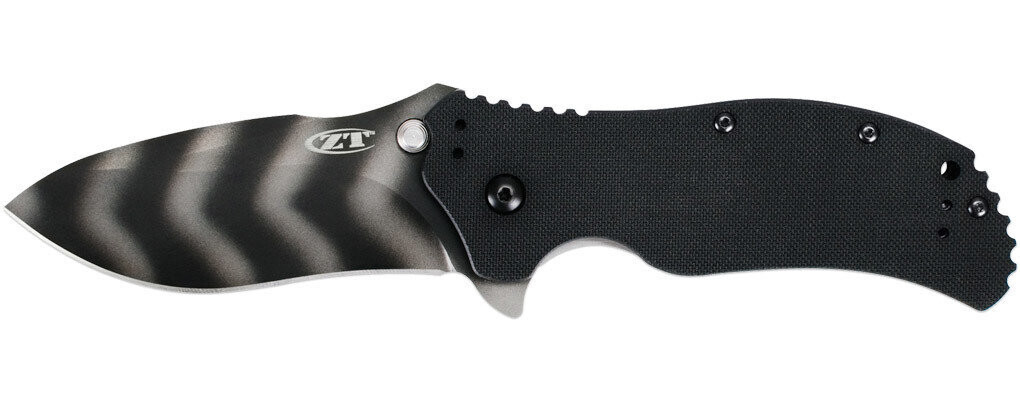 Zero Tolerance 0350TS 3.25&quot; Assisted Opening Knife / Black G10 / Tiger Stripe S30VN