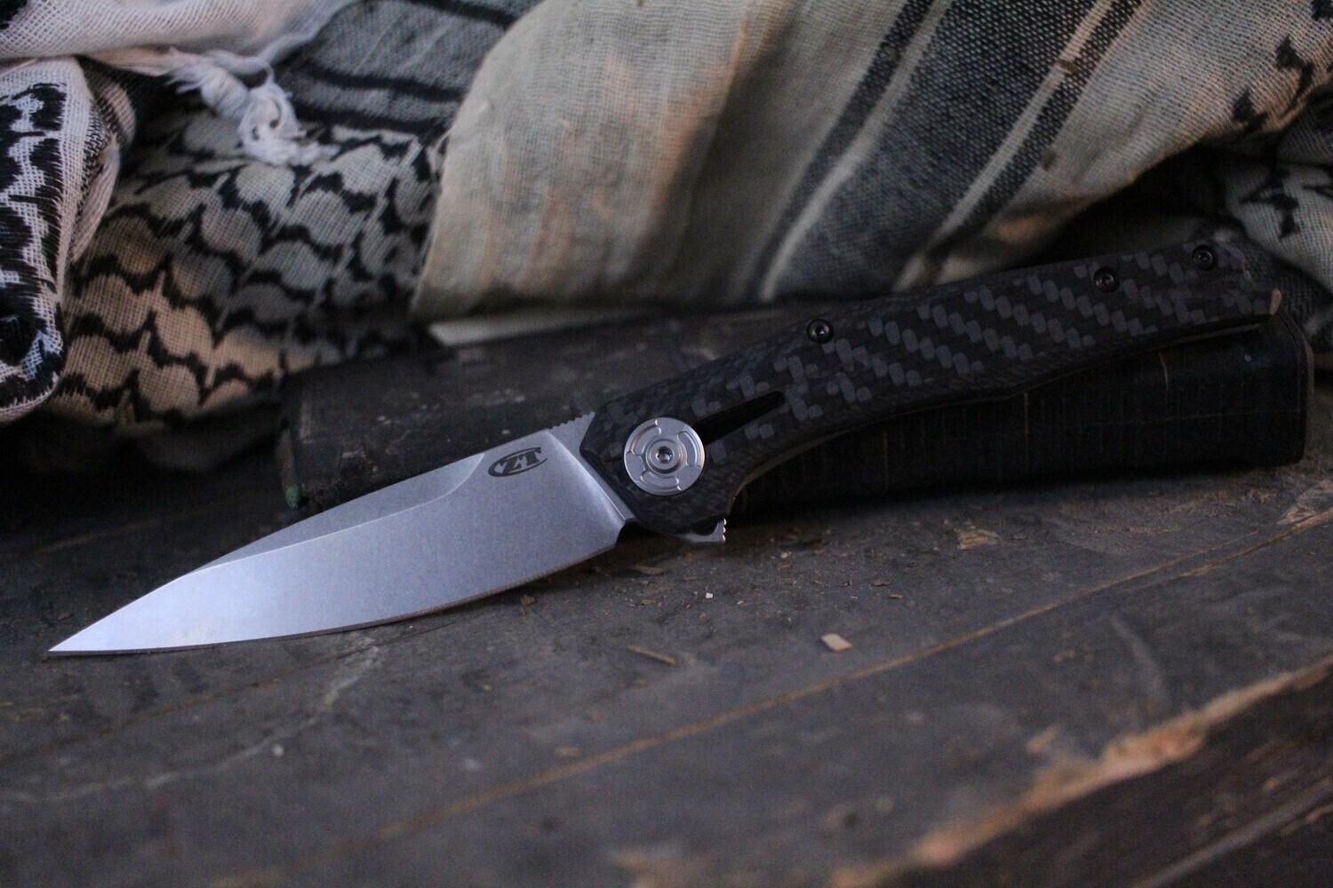 Zero Tolerance 0707 3.5" Flipper / Carbon Fiber / Stonewash 20CV