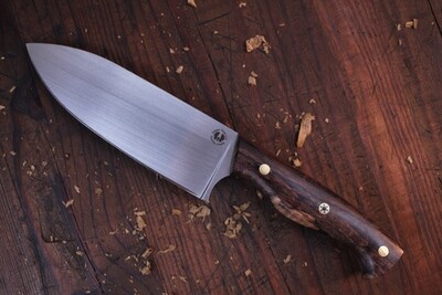 Semper Sharp 6" Chef Knife / Dyed Spalted Maple / Satin Nitro V