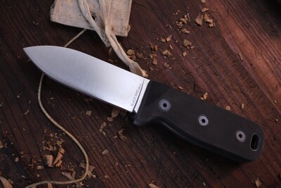 Ontario Blackbird SK-4 4"Fixed Blade Knife / Black G10 / Satin 154CM