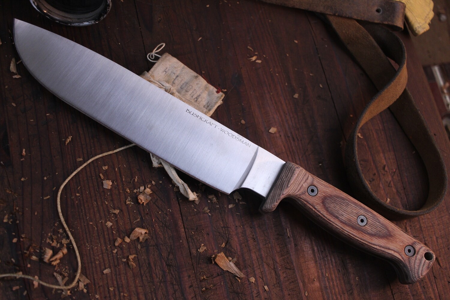 Ontario OKC Bushcraft Woodsman 9.5" Fixed Blade / Satin 420