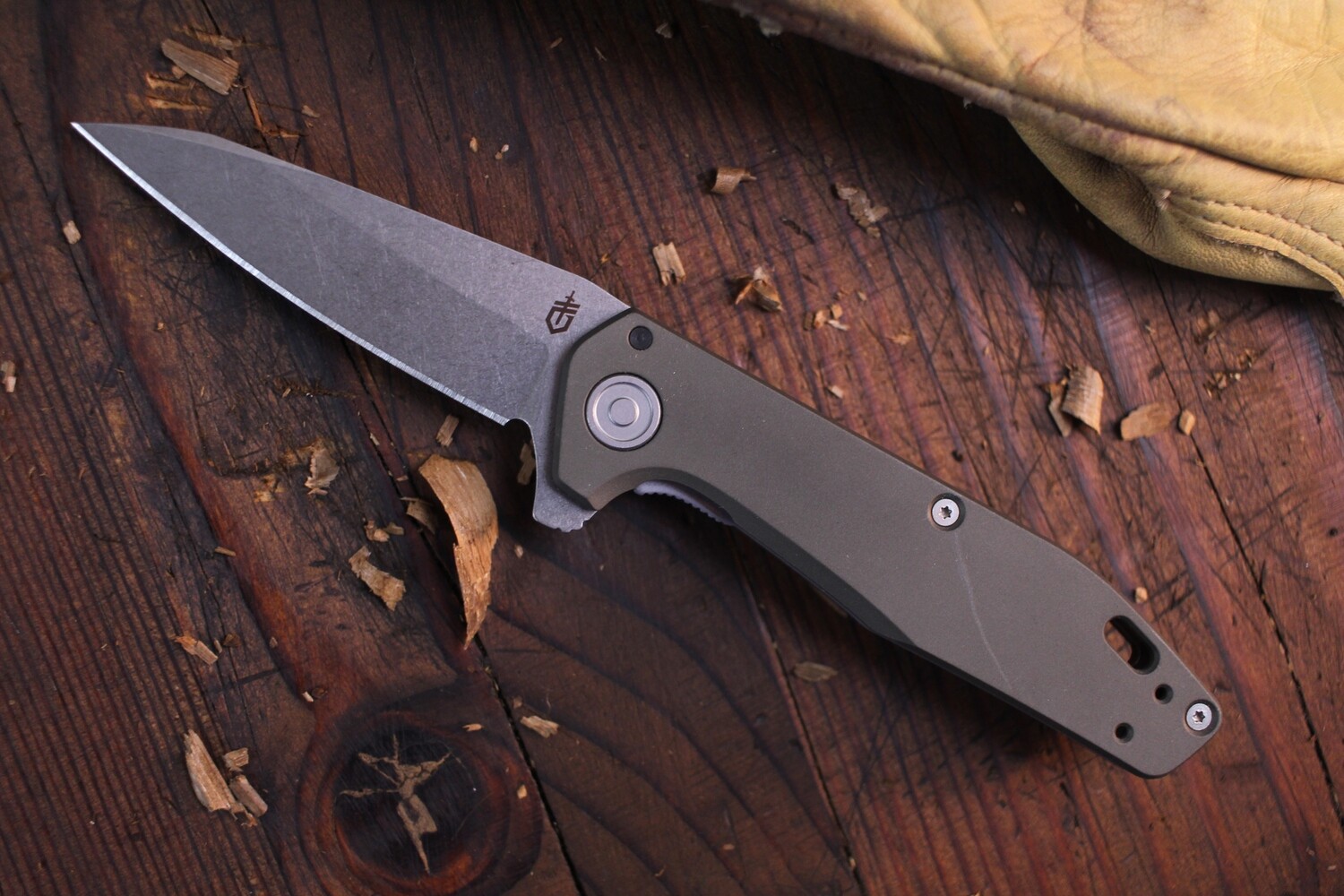 Gerber Fastball 3&quot; Framelock Flipper / Green Anodized Aluminum / Stonewashed S30V