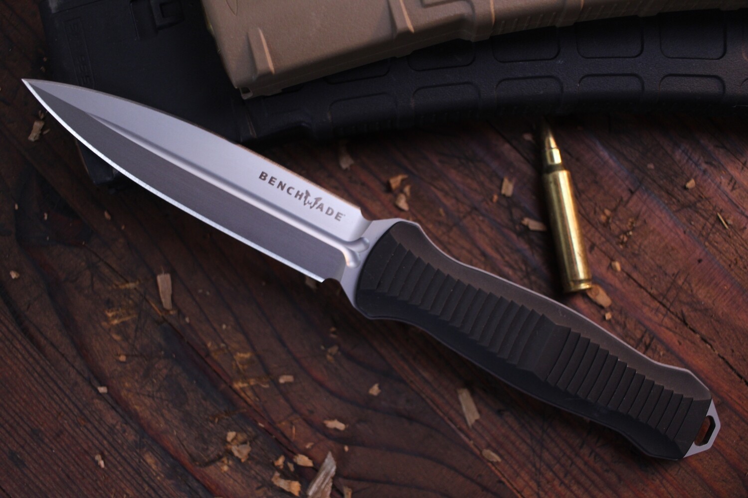 Benchmade Infidel 4.5" Fixed Blade Knife / Stonewash / Black ( Discontinued )