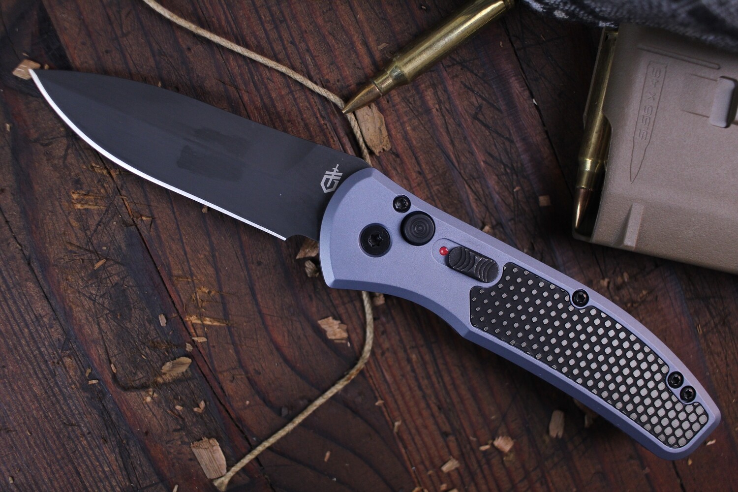 Gerber Empower 3.25&quot; Auto Flipper / Blue Aluminum &amp; Stainless Steel / Black S30V