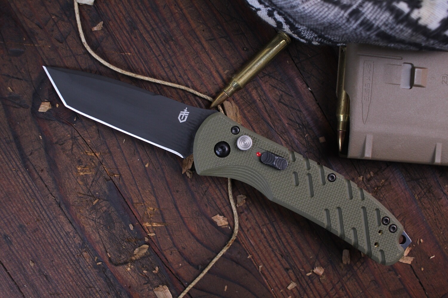 Gerber Propel Downrange 3.5&quot; Auto Flipper / OD G10 / Black Tanto S30V