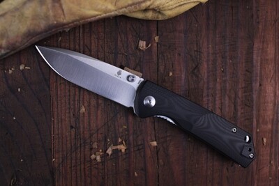 Kizer Vigor V3 3.75" Folding Knife / Black G10 / Satin N690