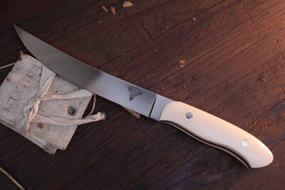 Mark Bucholz Custom Boning 5.75&quot; Fixed Blade Knife / Ivory Micarta / Polished Stainless