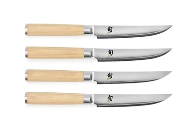 Shun Classic Blonde 4-Piece Steak Knife Set