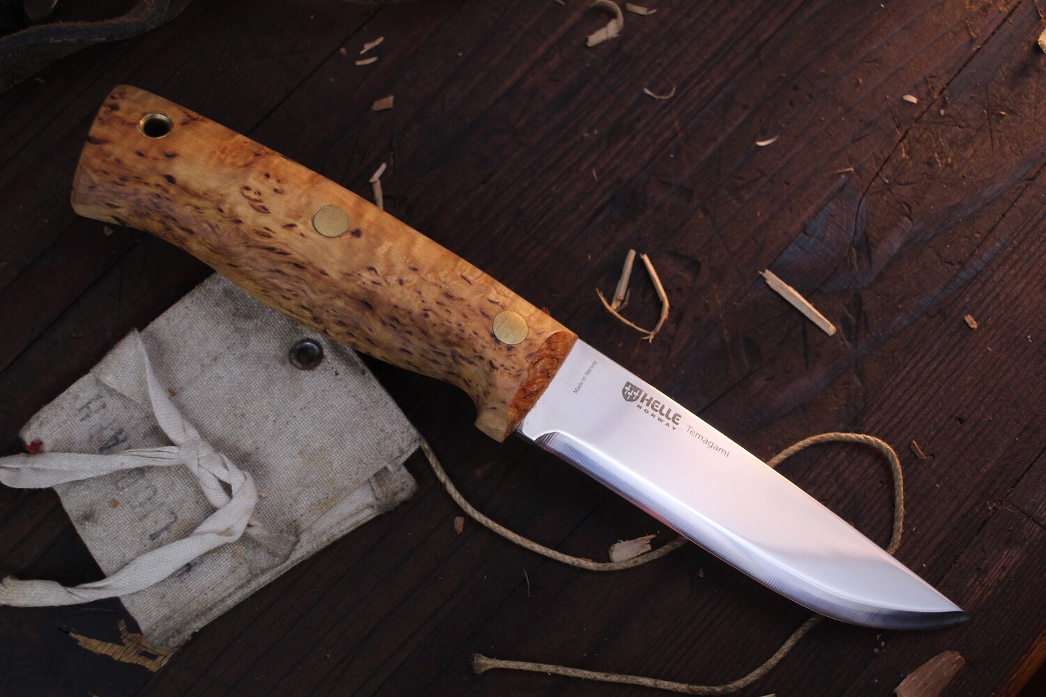 Helle Temagami 4.25&quot; Fixed / Curly Birch / Mirrored H3LC
