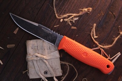 Condor Tool & Knife Bushglider 4.25" Fixed Blade / Orange Polymer / Black 1095