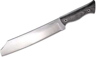 Condor Tool & Knife Woodbuster 9.75" Fixed Blade / Black & White Micarta / Satin 1075