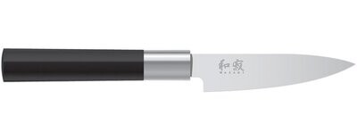 KAI Wasabi 4&quot; Paring Knife / Black Polymer / Satin Stainless Steel