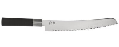 KAI Wasabi 9" Bread Knife, Black Handle