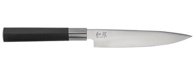 KAI Wasabi 6" Utility Knife, Black Handle