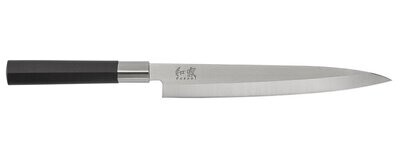 KAI Wasabi 8.25&quot; Yanagiba Knife / Black Polymer / Satin Stainless Steel