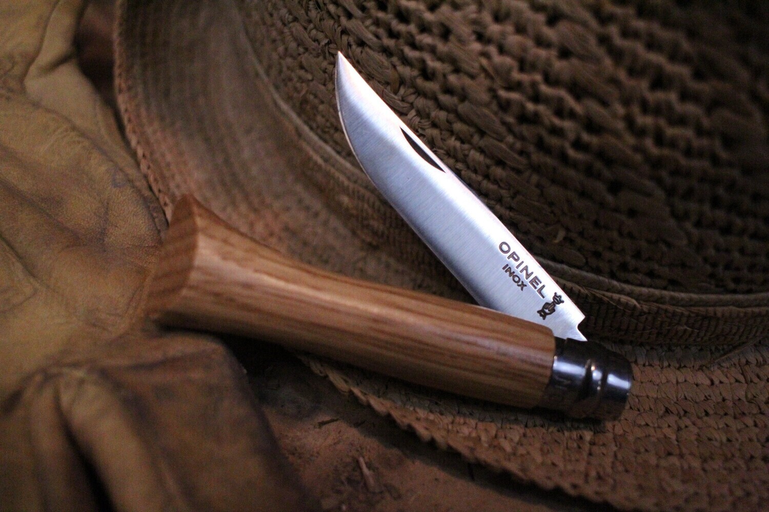 Opinel No. 6 2.75" Knife, Oak / Satin Stainless