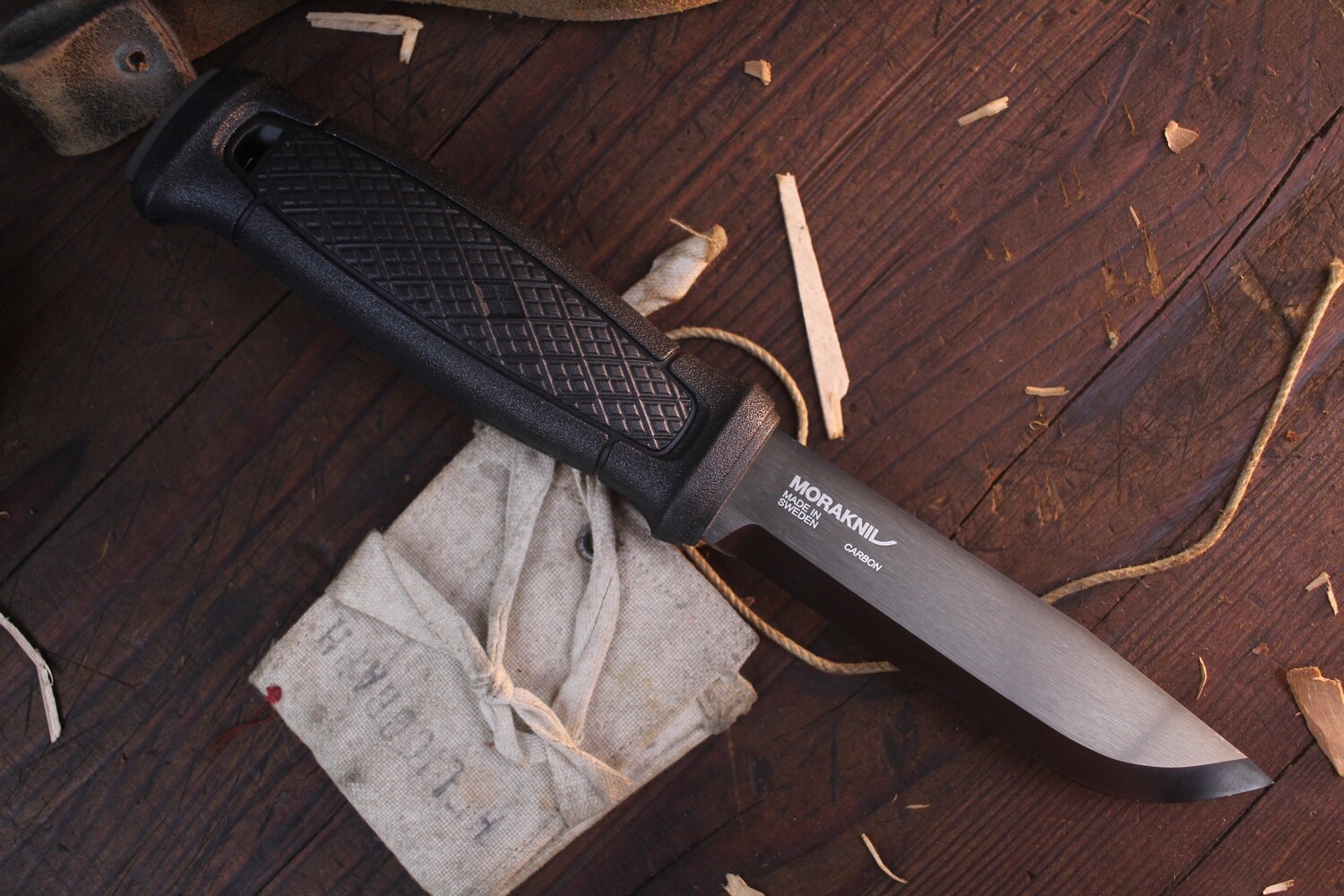 Morakniv Garberg 4.125&quot; Fixed Blade / Black Polymer / Black High Carbon