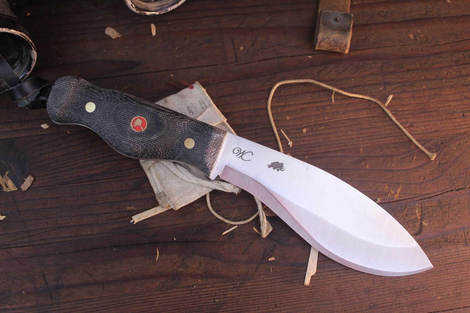 William Collins Alaskan Bush Tool Knife (AKBT) 6" Knife / Black Micarta