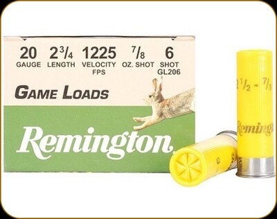 Remington Game Loads 20 Gauge Steel / 2 3/4" / 7/8 Oz